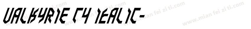 Valkyrie T4 Italic字体转换